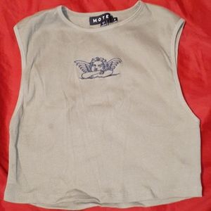 Motel rocks olive green cupid top